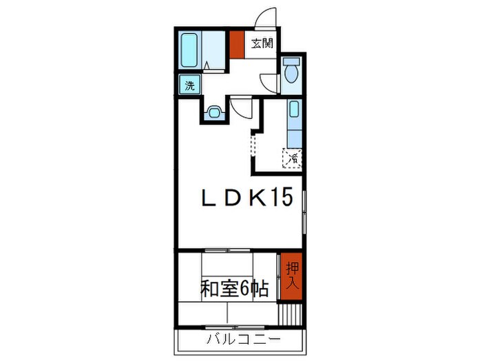 ハ－モニ－Ａの物件間取画像