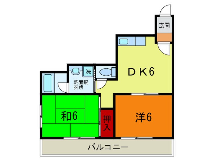 ハ－モニ－Ａの物件間取画像