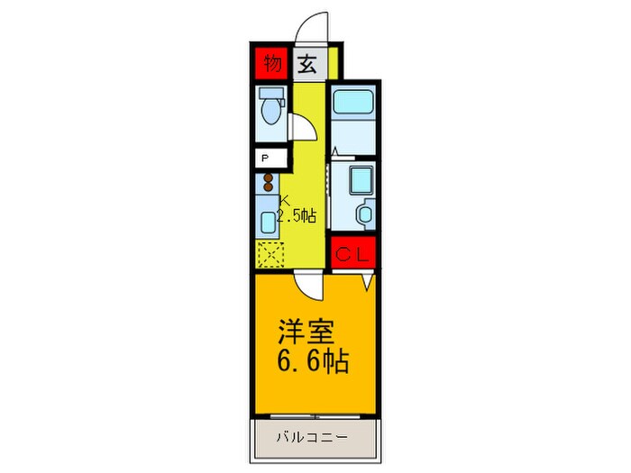 パ－クスクエア大地の物件間取画像