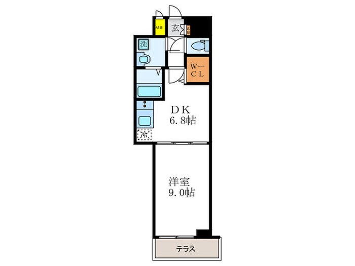 プレサンス京都四条大宮（103）の物件間取画像