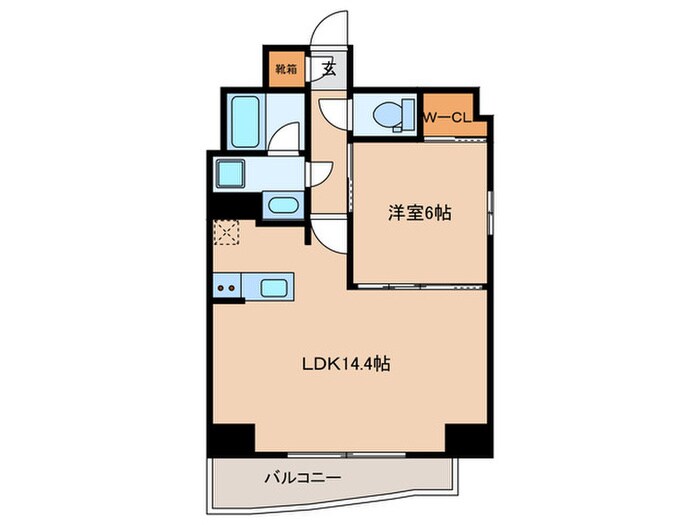 Metrosa谷町六丁目Southの物件間取画像