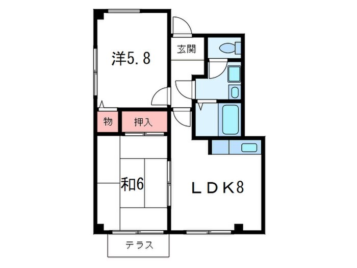 リンクス甲南の物件間取画像