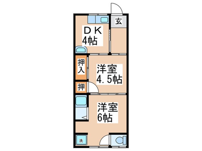 あおい荘の物件間取画像