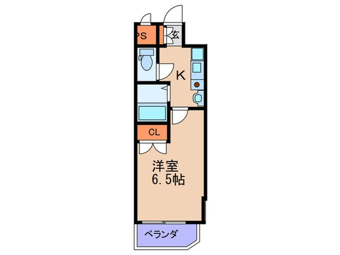 ﾗﾅｯﾌﾟｽｸｴｱ天満ﾌﾟﾗｲﾑ(504)の物件間取画像