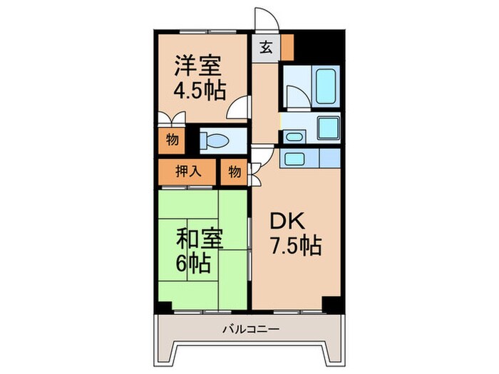 レジデンス六甲の物件間取画像