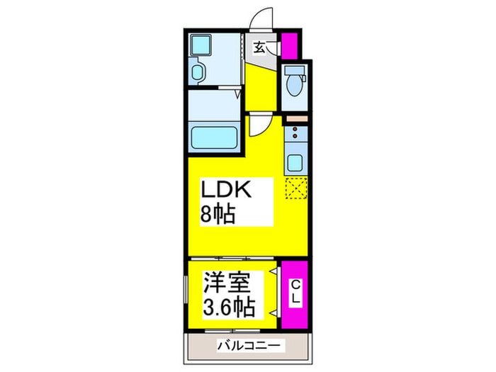 フィアスコート北助松Ⅰの物件間取画像