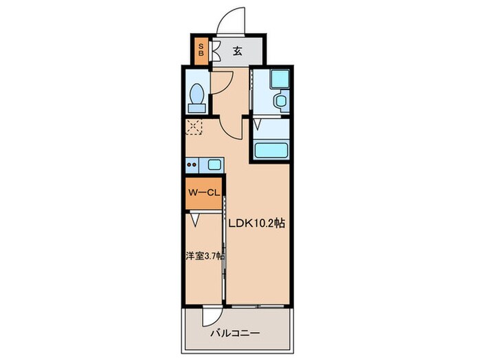 アドバンス京都クラッセ（402）の物件間取画像