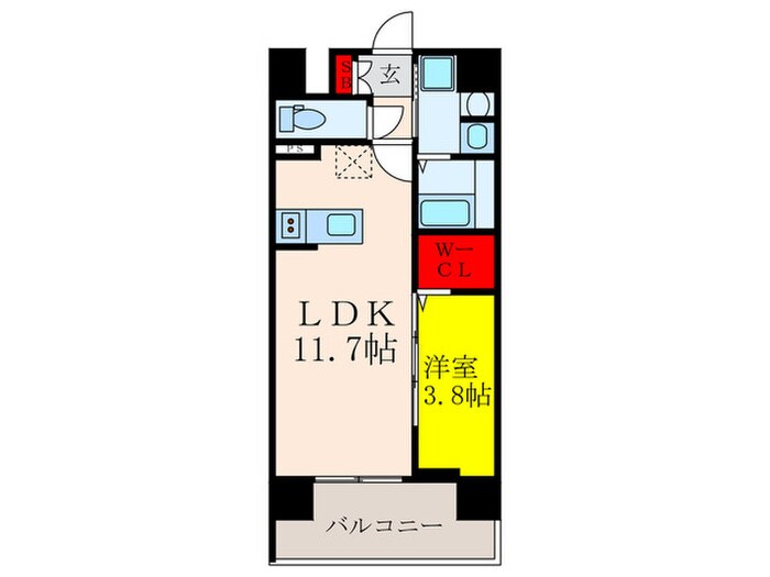 WORVE吹田江坂の物件間取画像