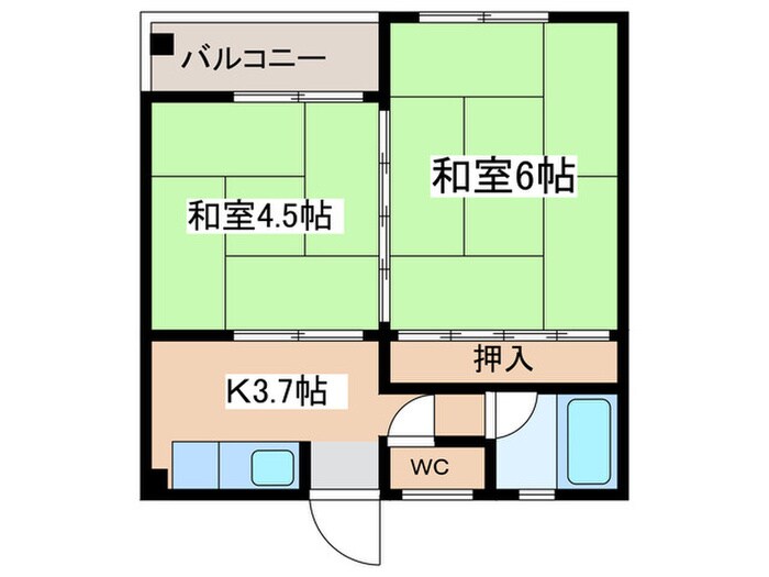 RHYTHM柏原の物件間取画像