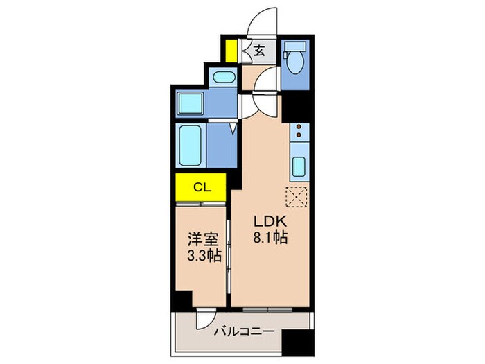 SDｸﾞﾗﾝﾂ三宮ｲｰｽﾄﾌﾛﾝﾄの物件間取画像