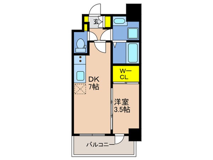 SDｸﾞﾗﾝﾂ三宮ｲｰｽﾄﾌﾛﾝﾄの物件間取画像