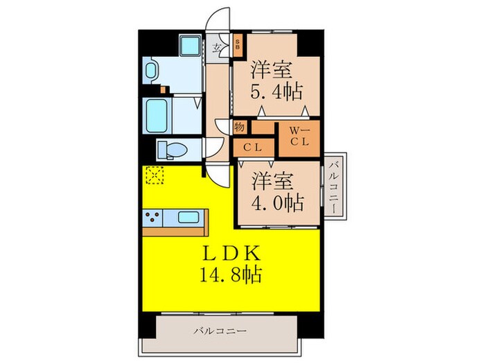 グランコート高槻の物件間取画像