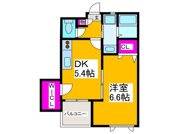 オ－ガスタ・スクエアの物件間取画像