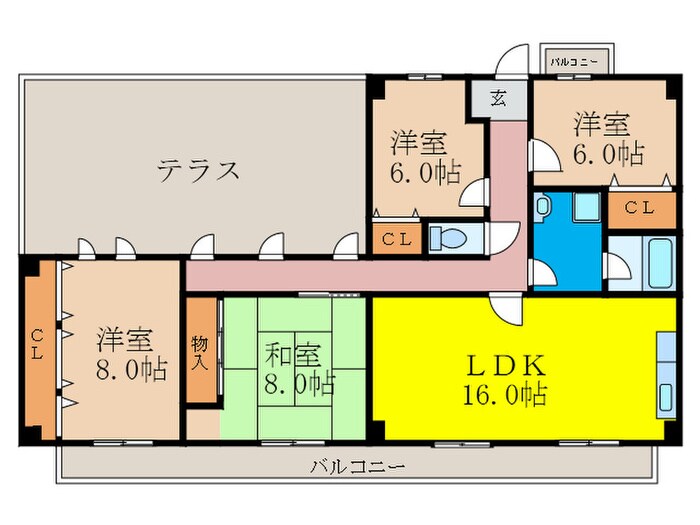 ラ・フォ－レの物件間取画像