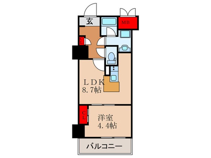 グランセジュール江坂の物件間取画像