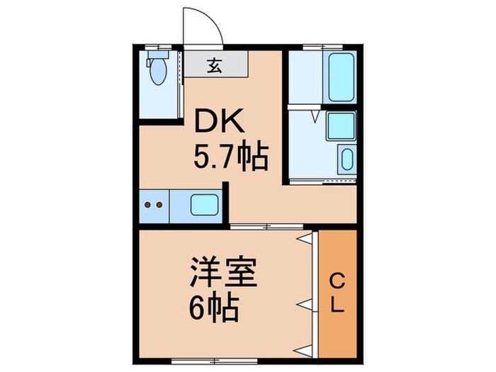 佐吉マンションの物件間取画像