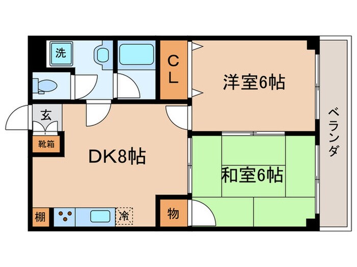 嵐山ショコラの物件間取画像