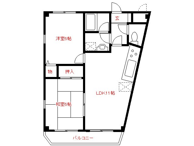 ＪＳＣ岸和田の物件間取画像