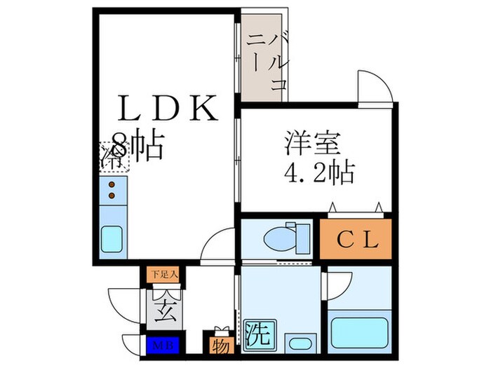 ウェルスクエア京都智恵光院の物件間取画像