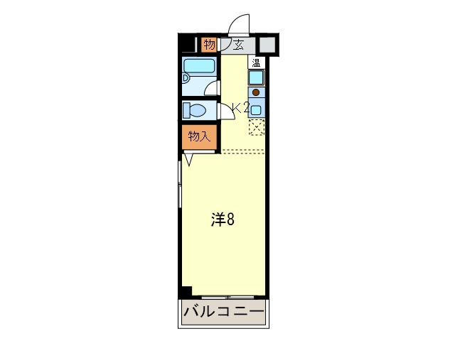 クロスロ－ドハイツヤマサキの物件間取画像