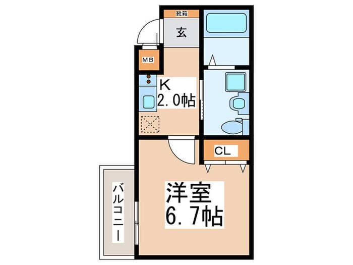 ＷＩＮＧ住之江の物件間取画像