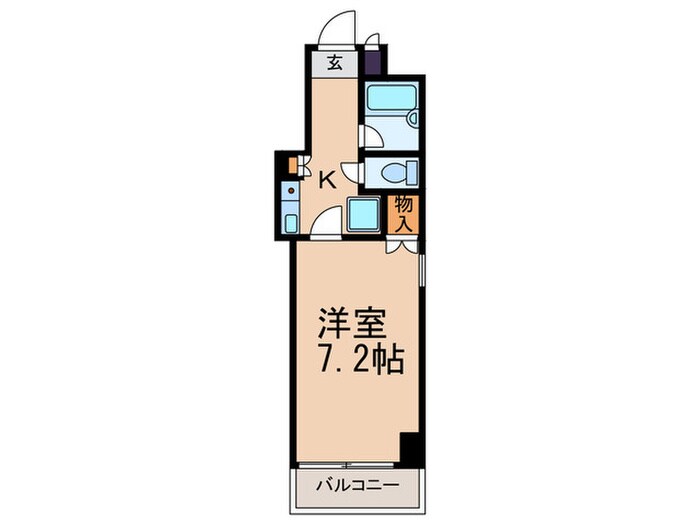 エステムコート御所南（803）の物件間取画像