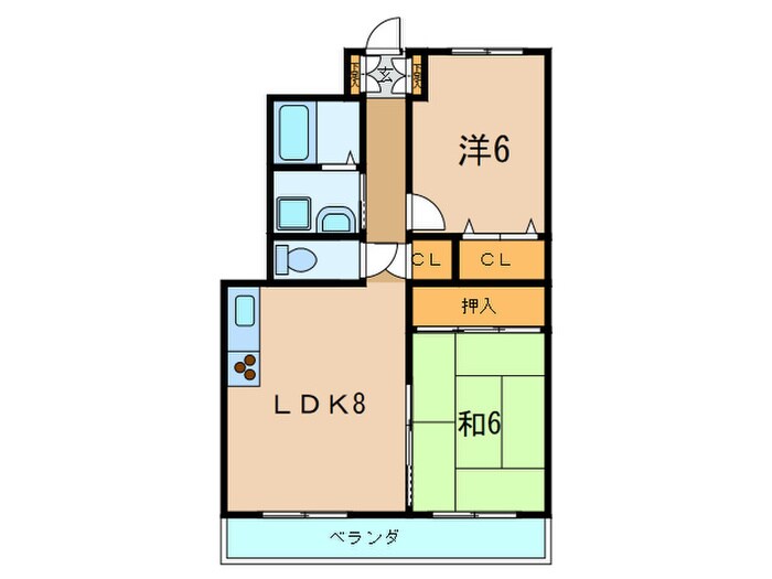 ピンリ－ブルⅡの物件間取画像