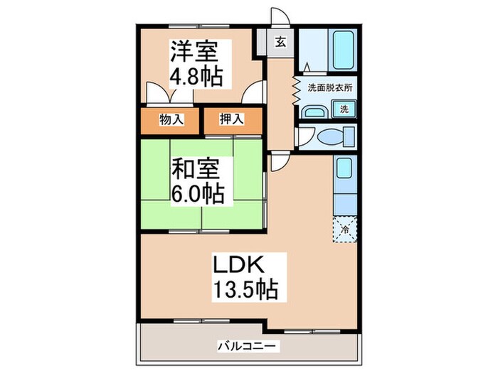 シェリ－ル浜寺の物件間取画像