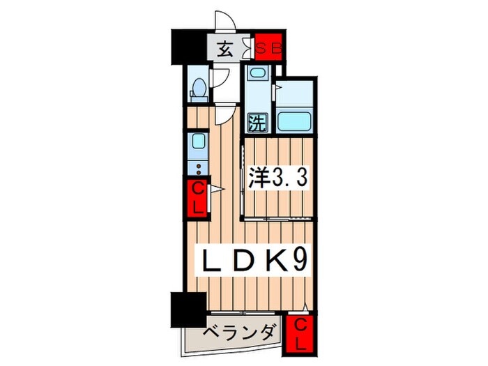 セレニテ本町グランデの物件間取画像