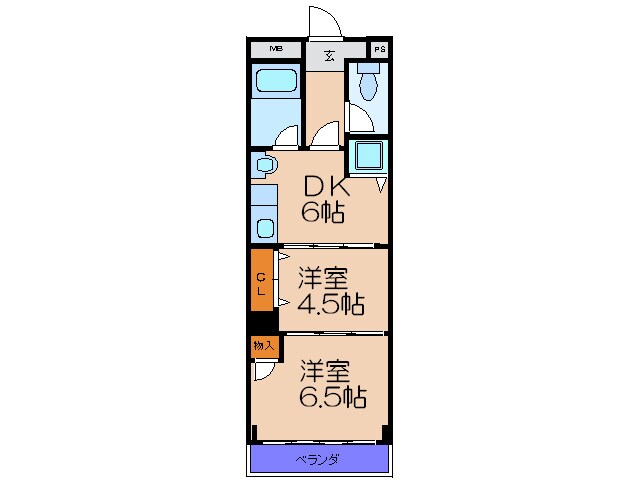 Ｔ．Ｏ・コート野里の物件間取画像