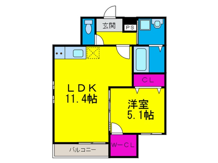 フジパレス堺大浜中町の物件間取画像