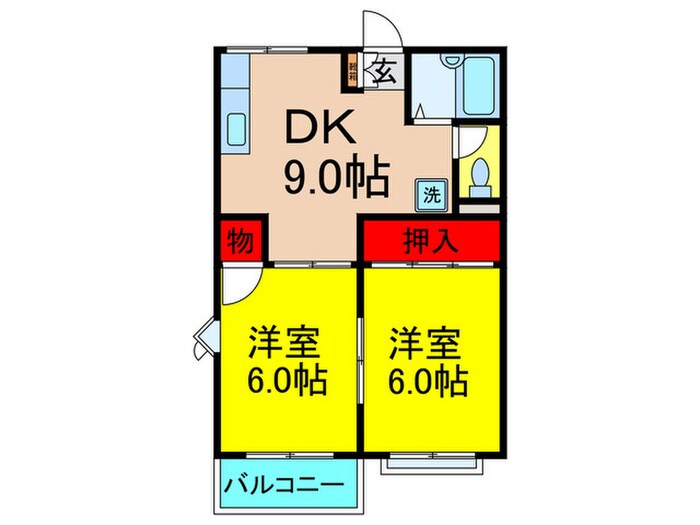 マスコット・コーポの物件間取画像