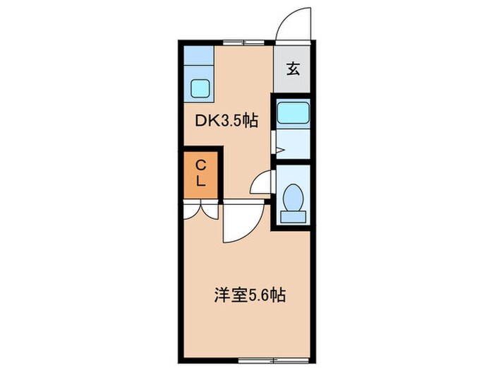 月見山ハイツの物件間取画像