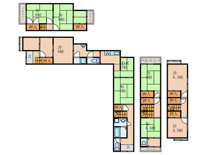 嵐山茶尻町戸建の物件間取画像