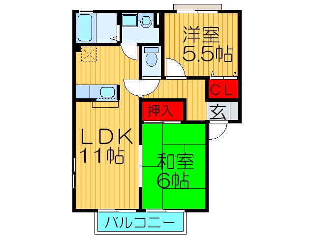 グッディ古都里の物件間取画像