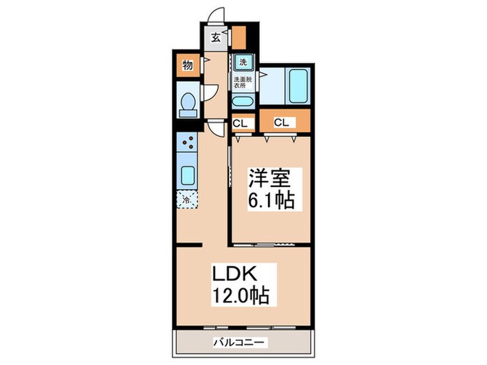Garden 浜プラスの物件間取画像