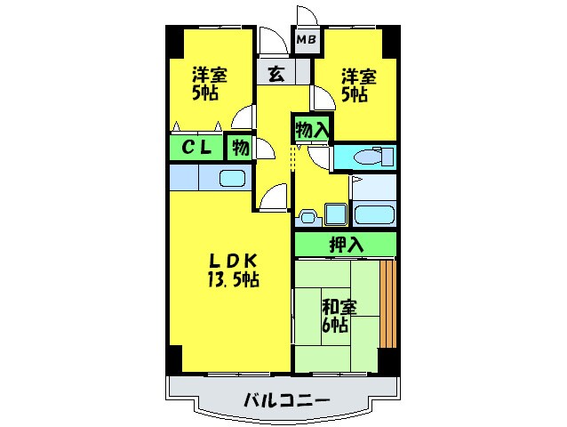 プレスト・コ－ト壱番館の物件間取画像