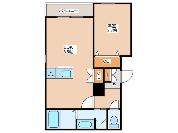 plaisir野江の物件間取画像