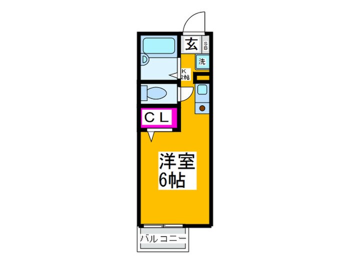 アメニティ大美野Ａの物件間取画像