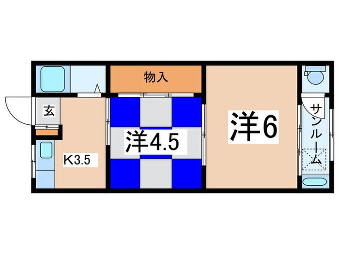 岩本マンションの物件間取画像