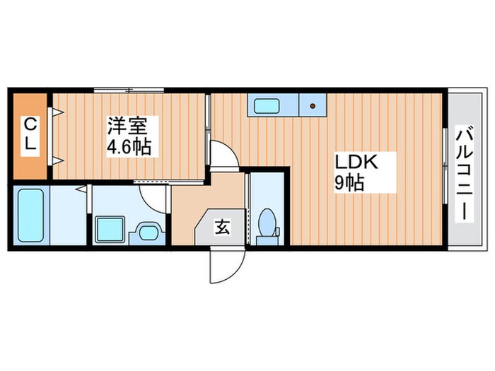 ディアコート守口Ａ棟の物件間取画像