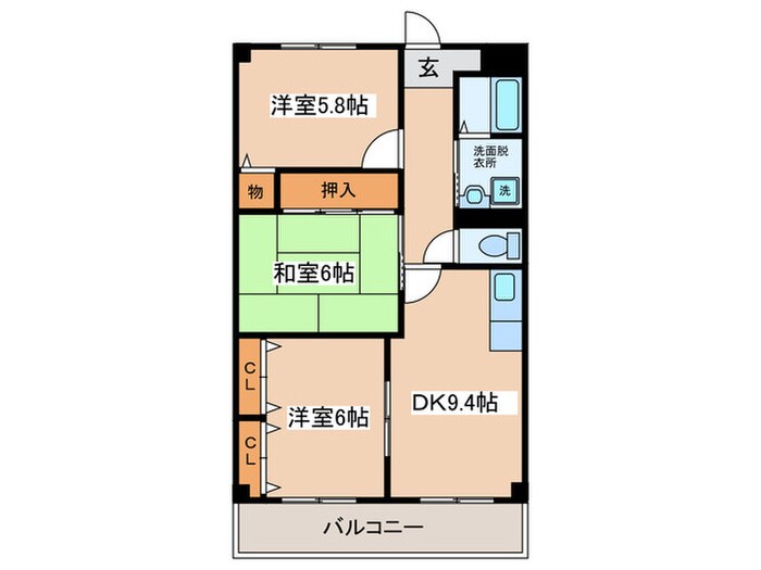 サントルドゥヴィラージュの物件間取画像