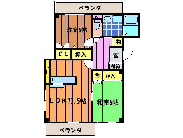 ファミリーループの物件間取画像