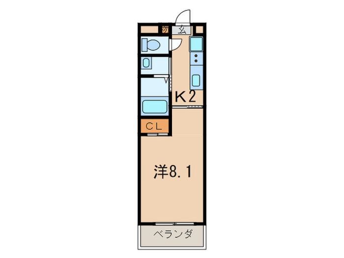 アリコヴェール和上の物件間取画像