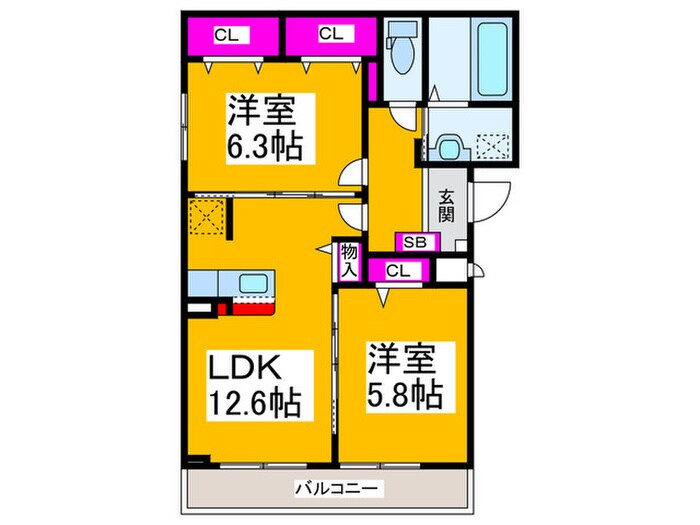 仮）アコテドゥ・パークⅡの物件間取画像