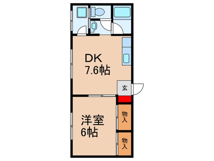 カーサ船橋の物件間取画像