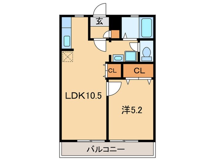 YKハイツ高丸の物件間取画像