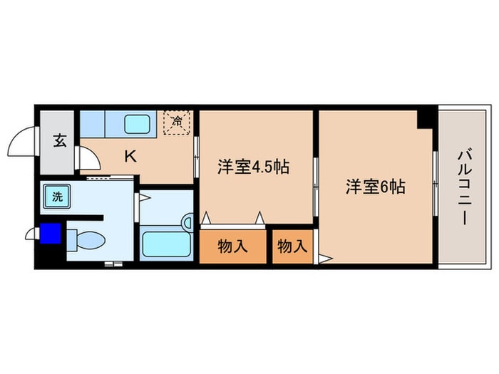 フォルティ西大路の物件間取画像