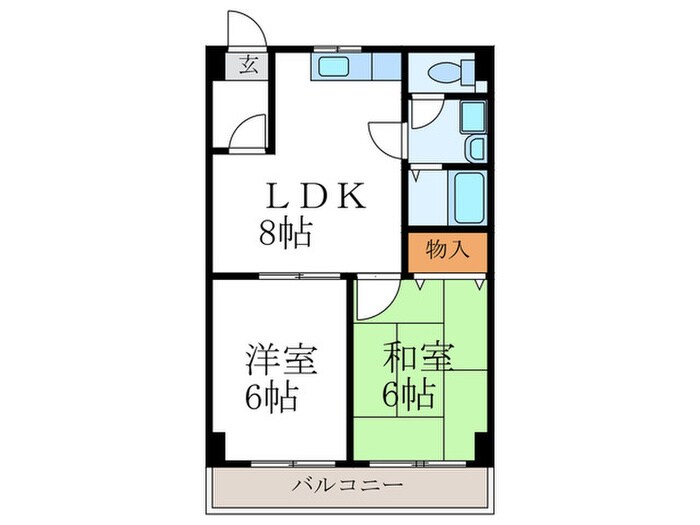 パトリード有栖Ⅰの物件間取画像