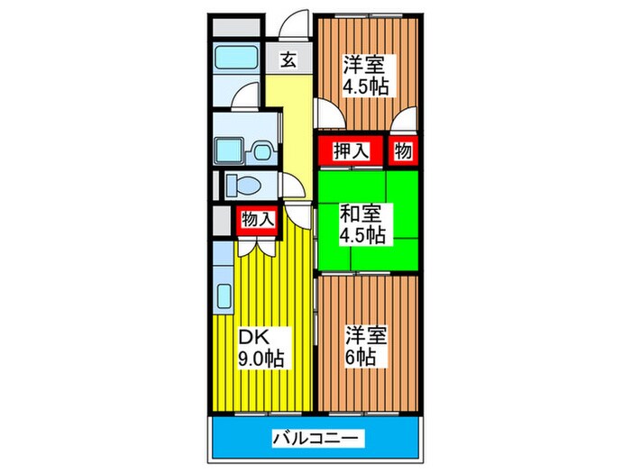 レジデンス赤井の物件間取画像